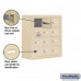 Salsbury Cell Phone Storage Locker - with Front Access Panel - 4 Door High Unit (8 Inch Deep Compartments) - 12 A Doors (11 usable) - Sandstone - Surface Mounted - Master Keyed Locks